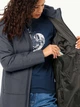 Куртка зимняя длинная женская Jack Wolfskin Deutzer Coat W 1207501-C0413 2XL Темно-синяя (4064886314152) - изображение 4