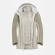 Куртка демисезонная удлиненная с капюшоном женская Jack Wolfskin Hunberg 3In1 Jkt W A62510-A0056 M Бежевая (4064886513142) - изображение 8