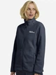 Толстовка на молнии утепленная на флисе женская Jack Wolfskin Moonrise Fz W A63263-C0412 L Синяя (4064886426169) - изображение 1