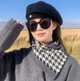 Набор из двух шарфов , хомуты на шею шарф снуд женский черного цвета в двух дизайнах - изображение 3
