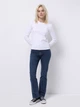 Лонгслив длинный женский Colin's CL1076452OFW S Off White (8684112838373) - изображение 3