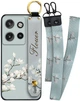Чехол SHLab Motorola Edge 50 Neo Flower White + два ремешка с карабином (41283) - изображение 1
