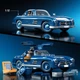 Преміум машинка-конструктор Mattel Brick Shop Hot Wheels Mercedez-Benz 300 SL 1600 деталей (HWW25) - зображення 2