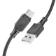 Кабель HOCO X101 Assistant silicone charging data cable Type-C Black (6942007604079) - изображение 1