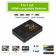 HDMI разветвитель двунаправленный/ свич сплиттер HDMI коммутатор 4K (3-х портовый переключатель) - изображение 5