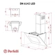 Витяжка декоративна похила Perfelli DN 6142 BL LED - изображение 11