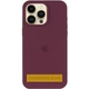 Чохол Silicone Case (AA) Logo with MagSafe для Apple iPhone 16 Pro (6.3") Бордовий / Plum - 00000080645_3 - изображение 2