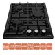 Варильна поверхня VENTOLUX HG 430 L7 CS (BK) - зображення 2