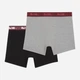 Набор трусов боксеров мужских хлопковых Puma Men Chromatic Waistband Boxers 2P 94712201 L 2 шт Red/Grey/Black (8720245967372) - изображение 5