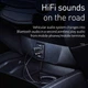 AUX-stereo (HiFi-sound) Bluetooth-аудиоадаптер Baseus Elegance Silver + громкая связь Hands Free c микрофоном, чёрный кабель (CABA01-01) - изображение 6