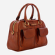 Torebka crossbody damska ze skóry naturalnej The Bridge Flora 04245401 14 Brązowa (800070327583) - obraz 4