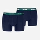 Набор трусов боксеров мужских хлопковых Puma Men Chromatic Waistband Boxers 2P 94712203 M 2 шт Green/Blue (8720245966030) - изображение 5