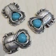 Министатуэтка Жук Скарабей Сріблення Бірюза Semantic Jewelry 3.0 x 2.5 x 0.5 см - зображення 8