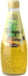 Упаковка напою Bisan Basil Seed Drink Pineapple 290 мл х 24 шт (4820186124996) - зображення 2