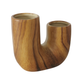 Wazon Boltze Wilhelmy ceramiczny z wzorem drewna 14.5 cm (4066076393497) - obraz 1