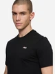 Футболка хлопковая длинная мужская Fila FAM0874-80010 L Черная (4067777175863) - изображение 4