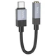 Переходник Type-C на наушники mini jack 3.5 HOCO Clever (0.15m, DAC). Black - изображение 3
