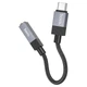 Переходник Type-C на наушники mini jack 3.5 HOCO Clever (0.15m, DAC). Black - изображение 4
