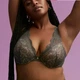 Кружевной Бюстгальтер Thirdlove 24/7 Lace Contour Plunge Bra - 80F - графит - изображение 2