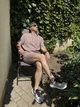 Чоловічий мусліновий комплект футболка з шортами "Capri" COSY L Коричневий (cosy4322793s2) - зображення 4