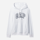 Bluza damska z kapturem z nadrukiem GAP 870537-01 XL Biała - obraz 3