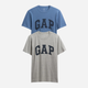Набір футболок бавовняних довгих чоловічих GAP 885595-03 XL 2 шт Синій/Сірий (1200146427030) - зображення 1
