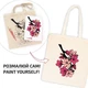 Набор для творчества экосумка-раскраска "Flowers" N0003653, 38х42 см - изображение 3