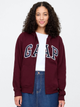Bluza damska rozpinana streetwear polarowa GAP 678782-10 2XL Bordowa - obraz 1