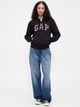 Bluza damska rozpinana streetwear polarowa GAP 678782-25 L Czarna - obraz 3