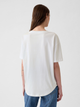 Футболка бавовняна довга жіноча GAP 407990-03 2XL Біла (1200134047806) - зображення 2