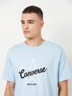 Футболка хлопковая длинная мужская Converse CVM5T183 XL Blue It (0198820347549) - изображение 4