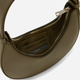 Сумка багет жіноча з натуральної шкіри маленька Furla Delizia WE00649AX07332810S1007 Зелена (800070344809) - зображення 4