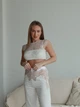 Костюм домашний женский майка-топ и брюки Komilfo Orchid 3198-7034 XL шампань - изображение 2