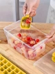 Форма лоток для замораживания и хранения льда большая UnA многоразовые формочки с контейнером крышкой и лопаткой молд для шоколада желе конфет 68 кубиков желтый (221.0001) - изображение 9