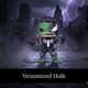 Фигурка Funko Pop Веном Веномизированный Халк Marvel Venomized Hulk Марвел 10 см 366 - изображение 1