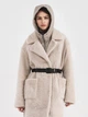 Капюшон кожаный VK светлый на молнии (Арт. KP931) - изображение 4