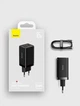 Блок питания 65W Baseus для быстрой зарядки ноутбука телефона планшета Сетевое зарядное устройство 65 ватт GaN5 Pro кабель 100W Type-C Black - изображение 7