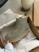 Жіночі уггі Челсі Платформа Зелені Замша Міні UGG Chelsea Platform Tractor Green (38, зелений) - изображение 8