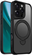 Etui plecki Etteri Matt Mag Ring do Apple iPhone 16 Pro Black (5906961960467) - obraz 1