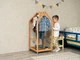 Домик-вешалка для одежды с колесами Busy Wood Натуральное дерево 50х50х112 см - изображение 6