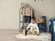 Будиночок-вішалка для одягу з колесами Busy Wood Чорний 50х50х112 см - зображення 8