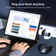 Адаптер-переходник UGREEN Type-C to USB 3.2, 10Gbps, Gray - изображение 6