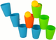 Логічна гра LEAN Toys Cups Puzzle 3 в 1 44 елементи 16248 (5905679077818) - зображення 3