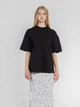 Футболка жіноча W13.15.02.510 чорна з тонкого бавовняного джерсі Arber T-shirt oversize W2 S чорний (W13.02.02.610) - изображение 2
