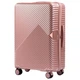 Большой пластиковый чемодан Wings WN01 L розовое золото rose gold - изображение 1
