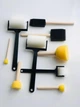 Спонжи для рисования набор 9 шт D.K.ART & GRAFT (круглые, прямоугольные, ролики) Набор для творчества - изображение 2