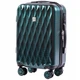 Маленький пластиковый чемодан на 4 колесах WINGS PC190 S темно зеленый dark green - изображение 1