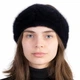 Жіноча норкова пов'язка на голову Хутряний стиль Синій ірис One size (1003/C) - зображення 7