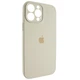 Чехол Fiji Silicone Case Full Camera для Apple iPhone 13 Pro Max бампер накладка с защитой камеры Light Grey - изображение 1