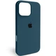 Чехол Fiji Silicone Case для Apple iPhone 16 Pro Max бампер накладка Soft Touch с микрофиброй Cosmos Blue - изображение 1